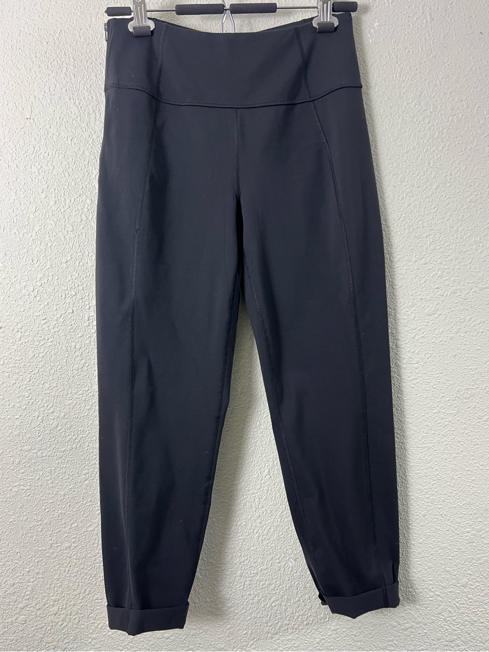Lucy Athletic Strong is Beautiful High Waist Capri Yoga Pant Wine Cuffed Medium